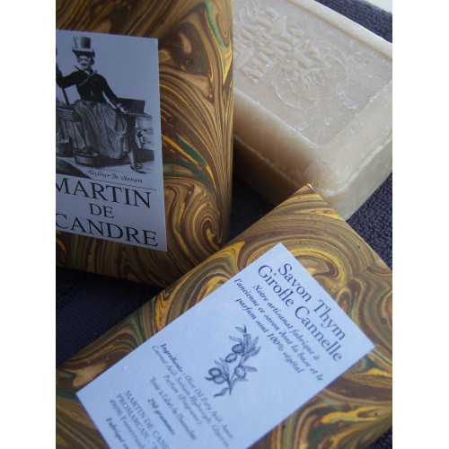 Pressed Soap Thym-Girofle-Cannelle 250g – Thyme, cloves, cinnamon