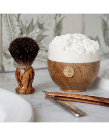 Wooden Bowl - Shaving Soap - Vétyver